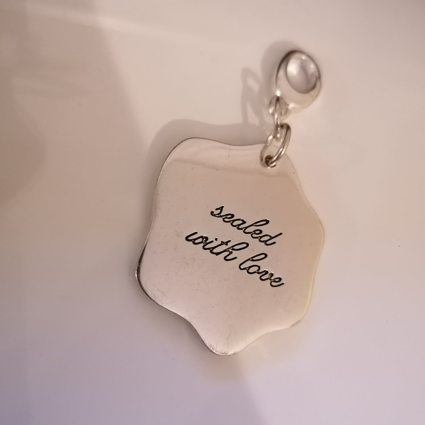 Schlüsselanhänger Metall, silber