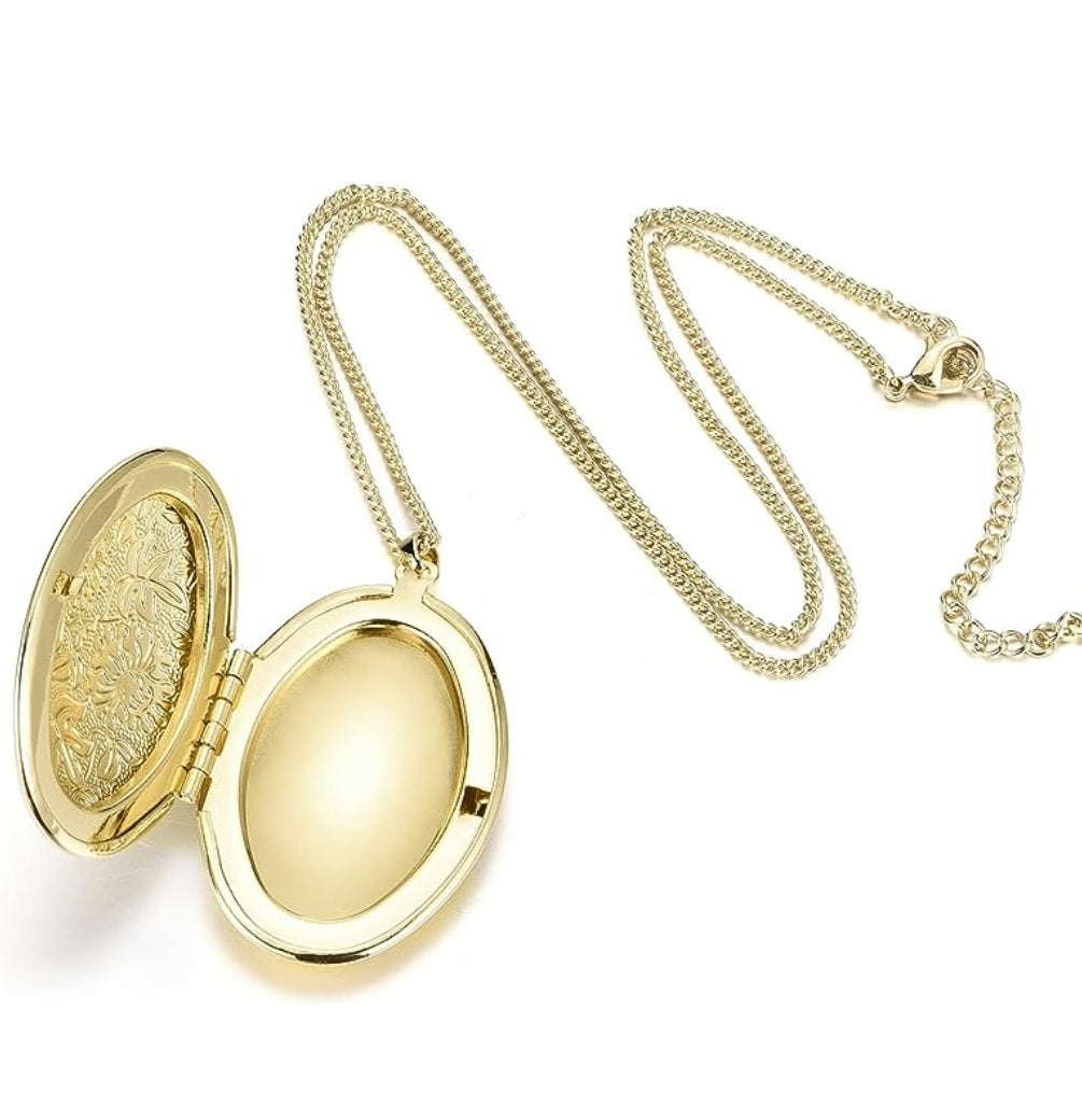 Halskette Medaillon, Modeschmuck gold