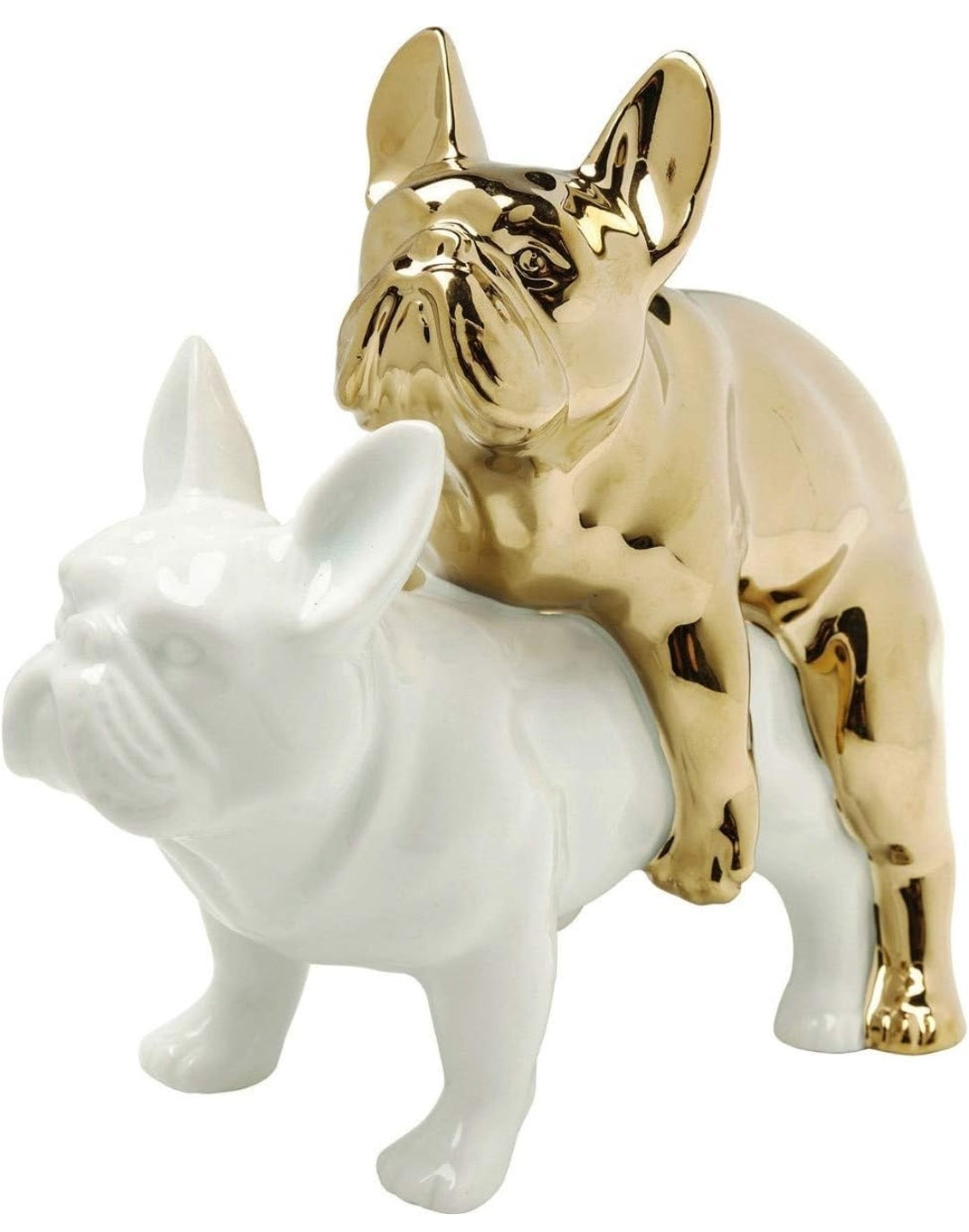 Deko Bully Paar Porzellan 17x11x19,5cm