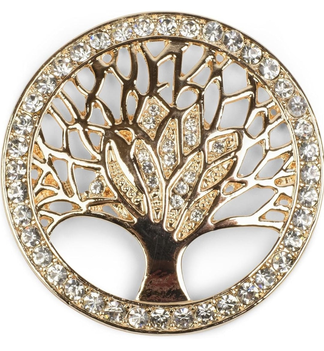 Brosche mit Magnet, Strass