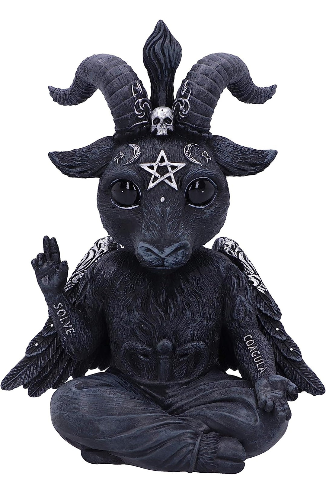 Deko okkulte Figur, schwarz, Kunstharz, 14cm