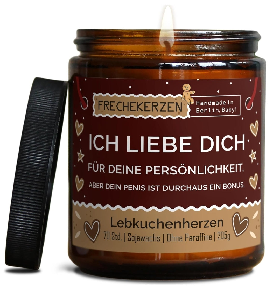 Duftkerze mit Spruch, Sojawachs, mit Geschenkbox