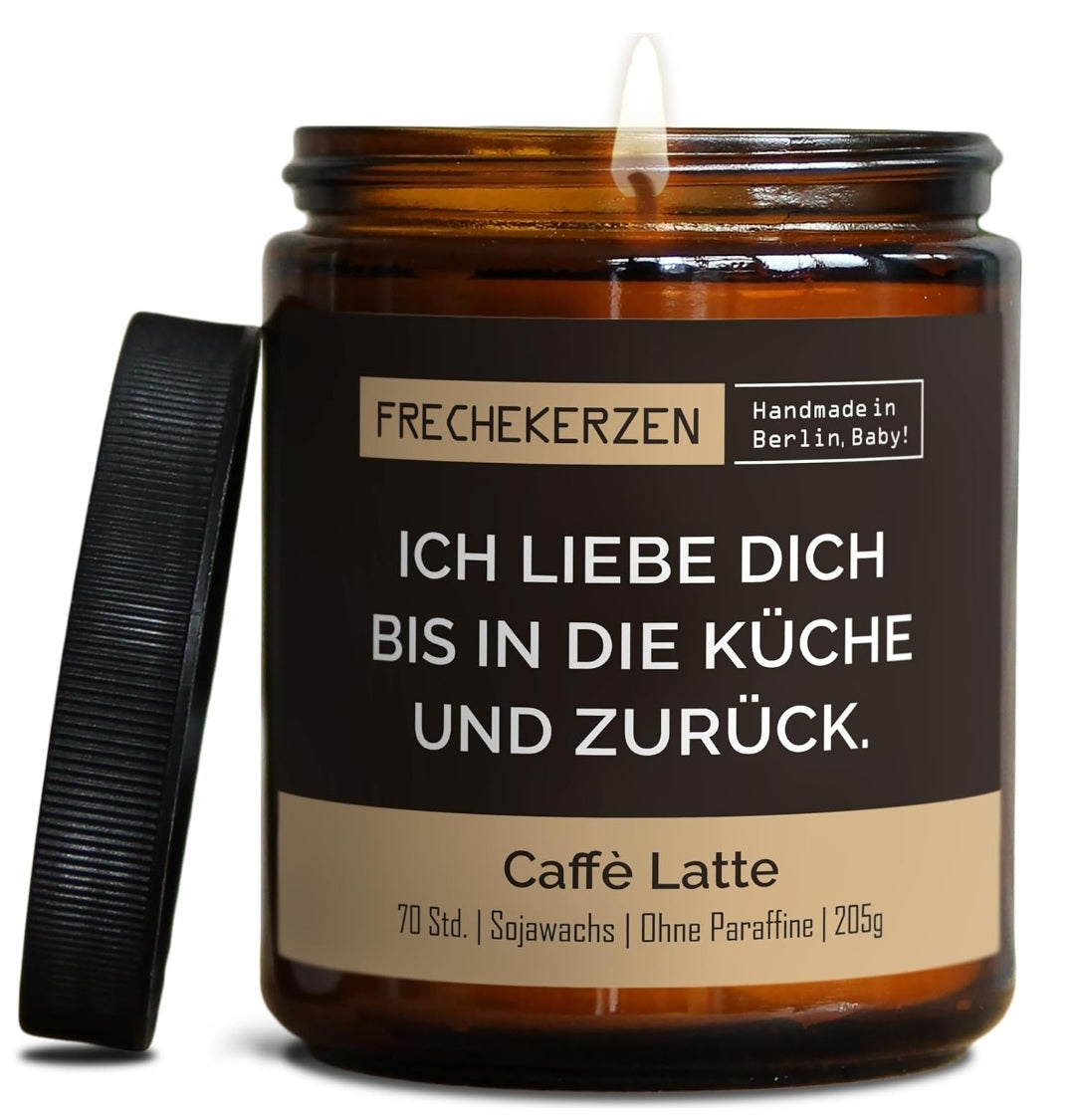 Duftkerze mit Spruch, Sojawachs, mit Geschenkbox