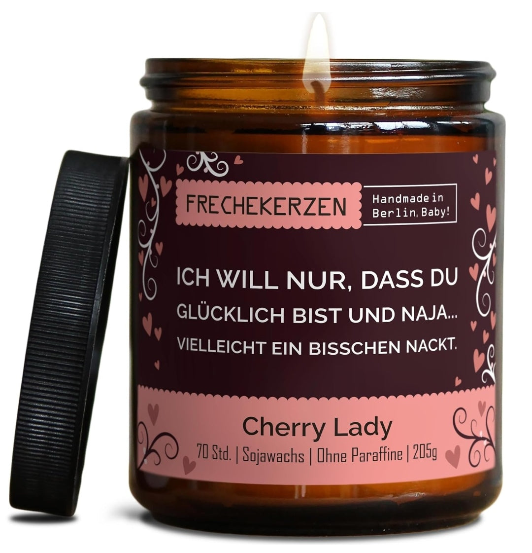 Duftkerze mit Spruch, Sojawachs, mit Geschenkbox