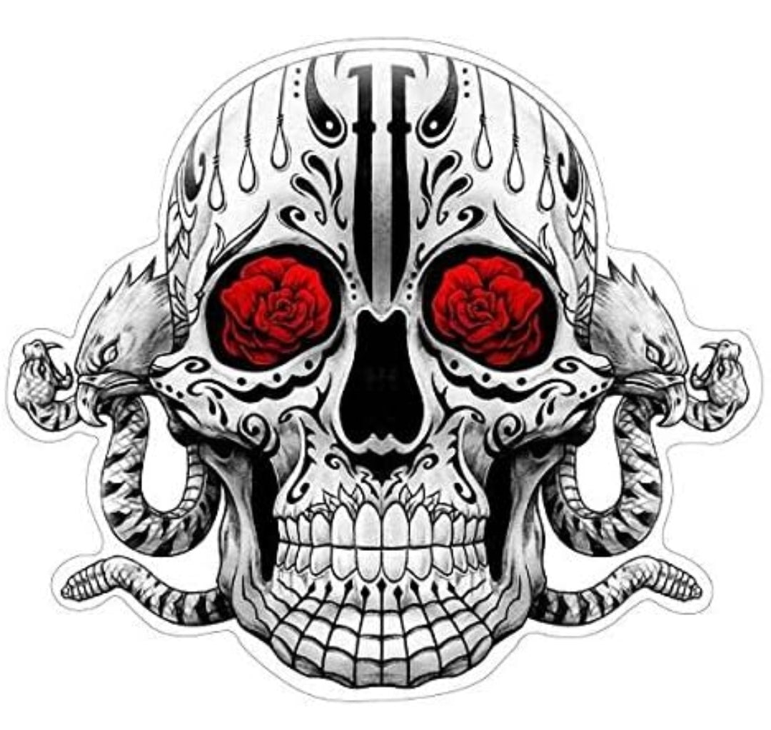Sticker Totenkopf, 10x11cm