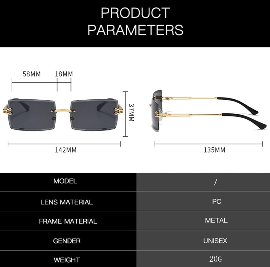 Sonnenbrille eckig