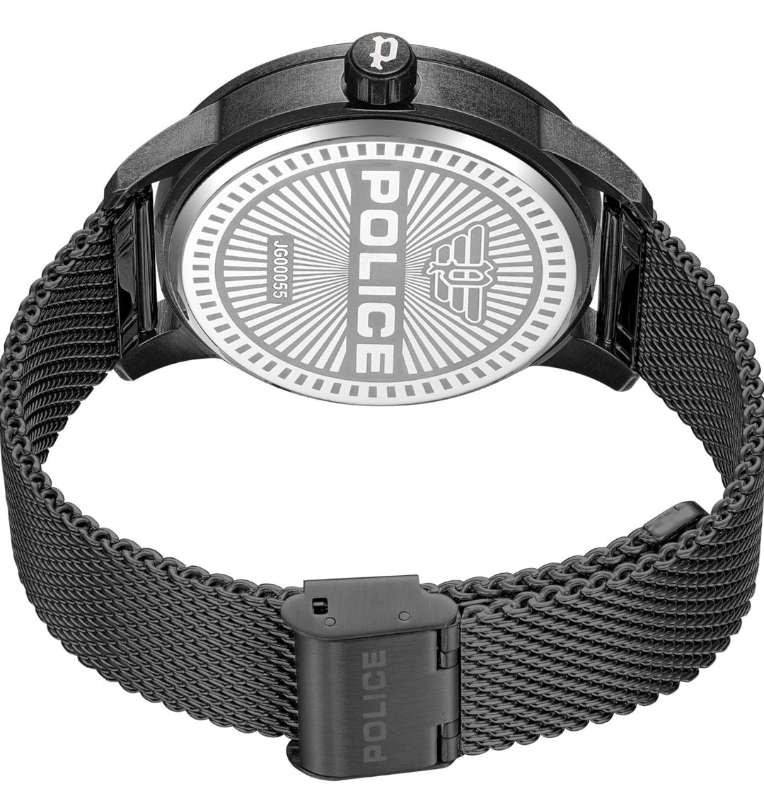 Uhr Totenkopf, Marke Police, Edelstahl