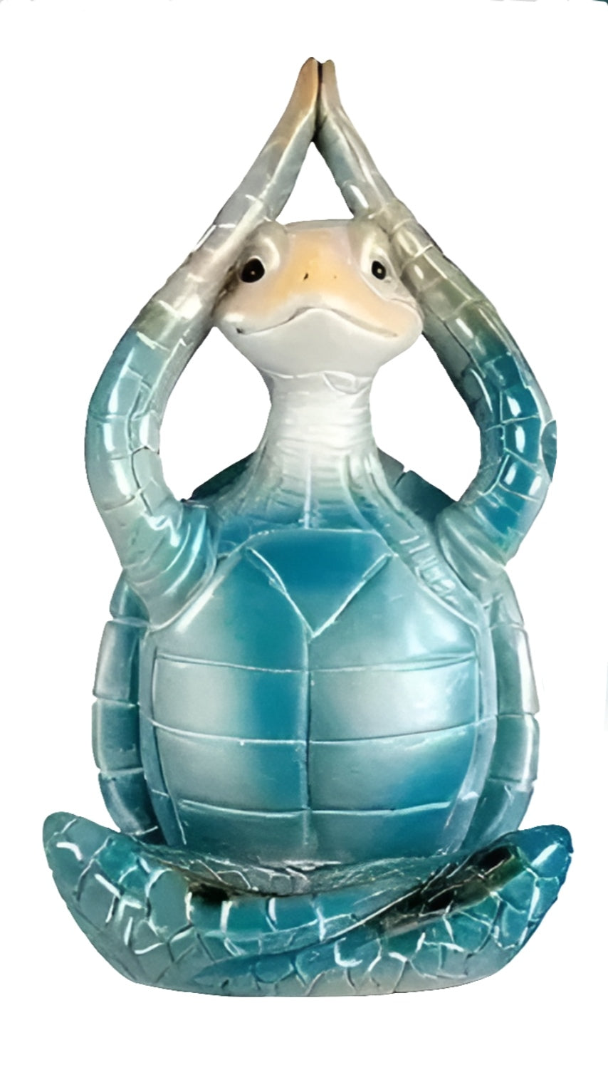Deko Schildkröte, Yoga-Pose, Resin, 10x6cm