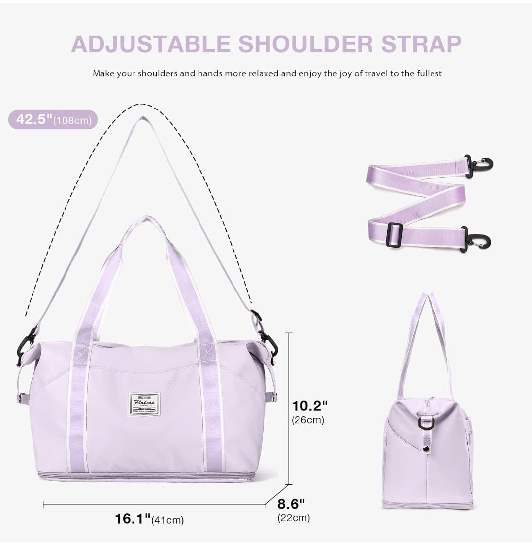 Tasche Reisetasche lila