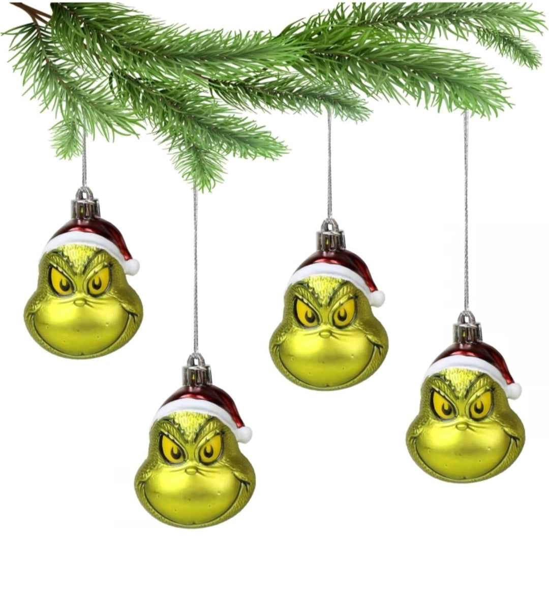 Baumbehang Grinch, 4er Set, Kunststoff