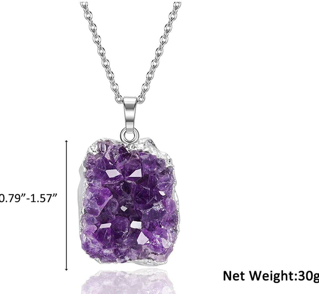 Halskette Amethyst-Druse