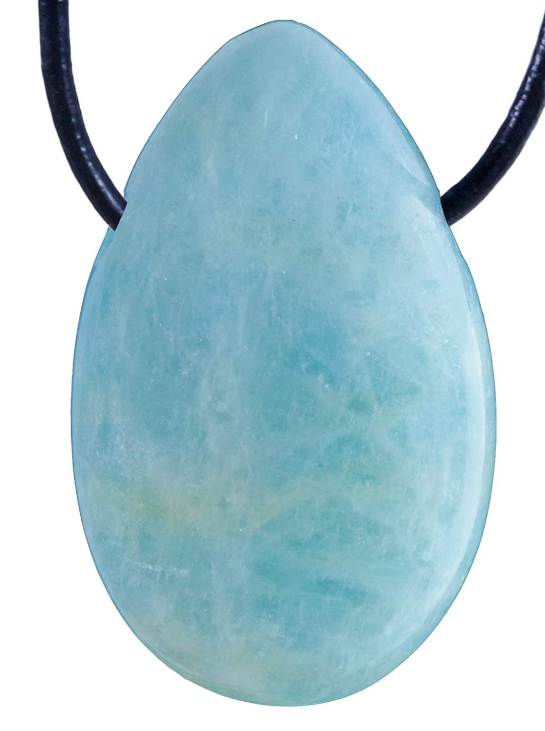 Halskette Aquamarin, Baumwollband