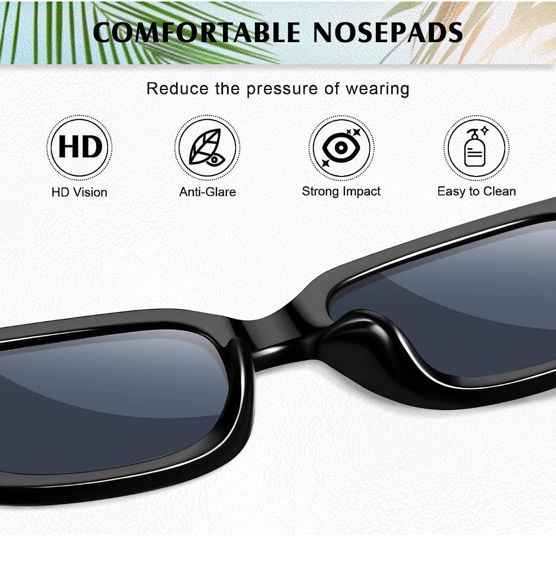 Sonnenbrille mit Rahmen, Vintage schmal
