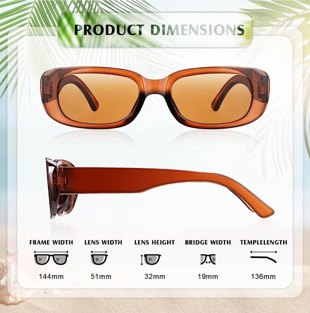 Sonnenbrille mit Rahmen, Vintage schmal