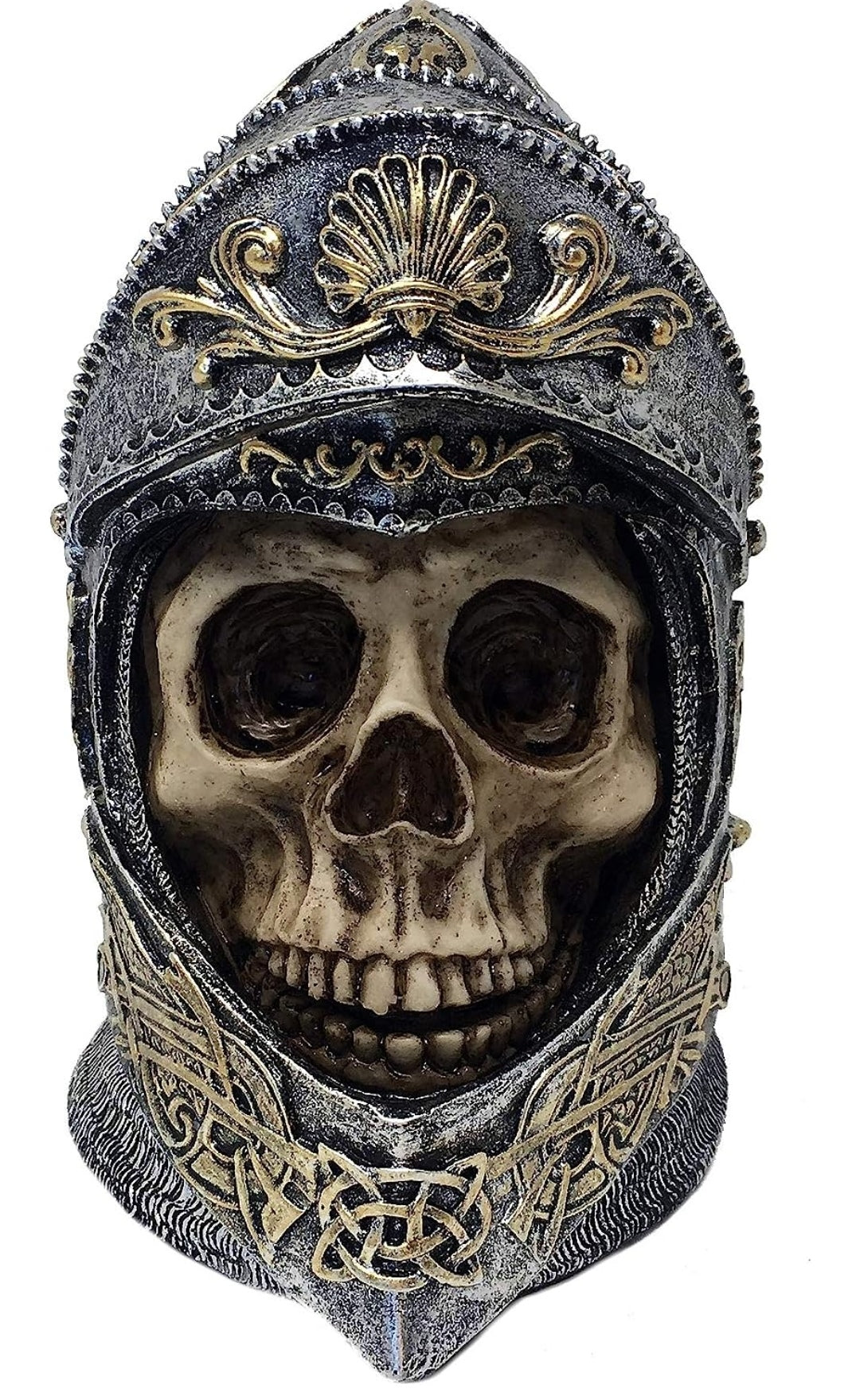 Deko Totenkopf Ritter, Resin 14x11cm