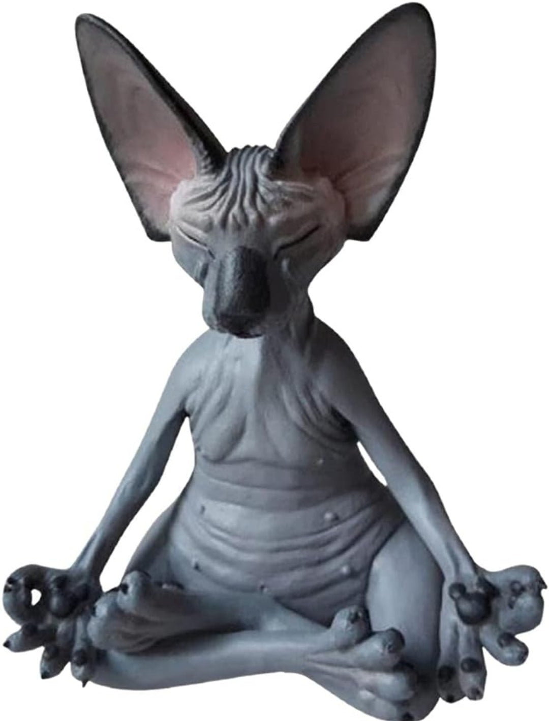 Deko Sphynx, Yoga-Pose, Resin, 9x6cm