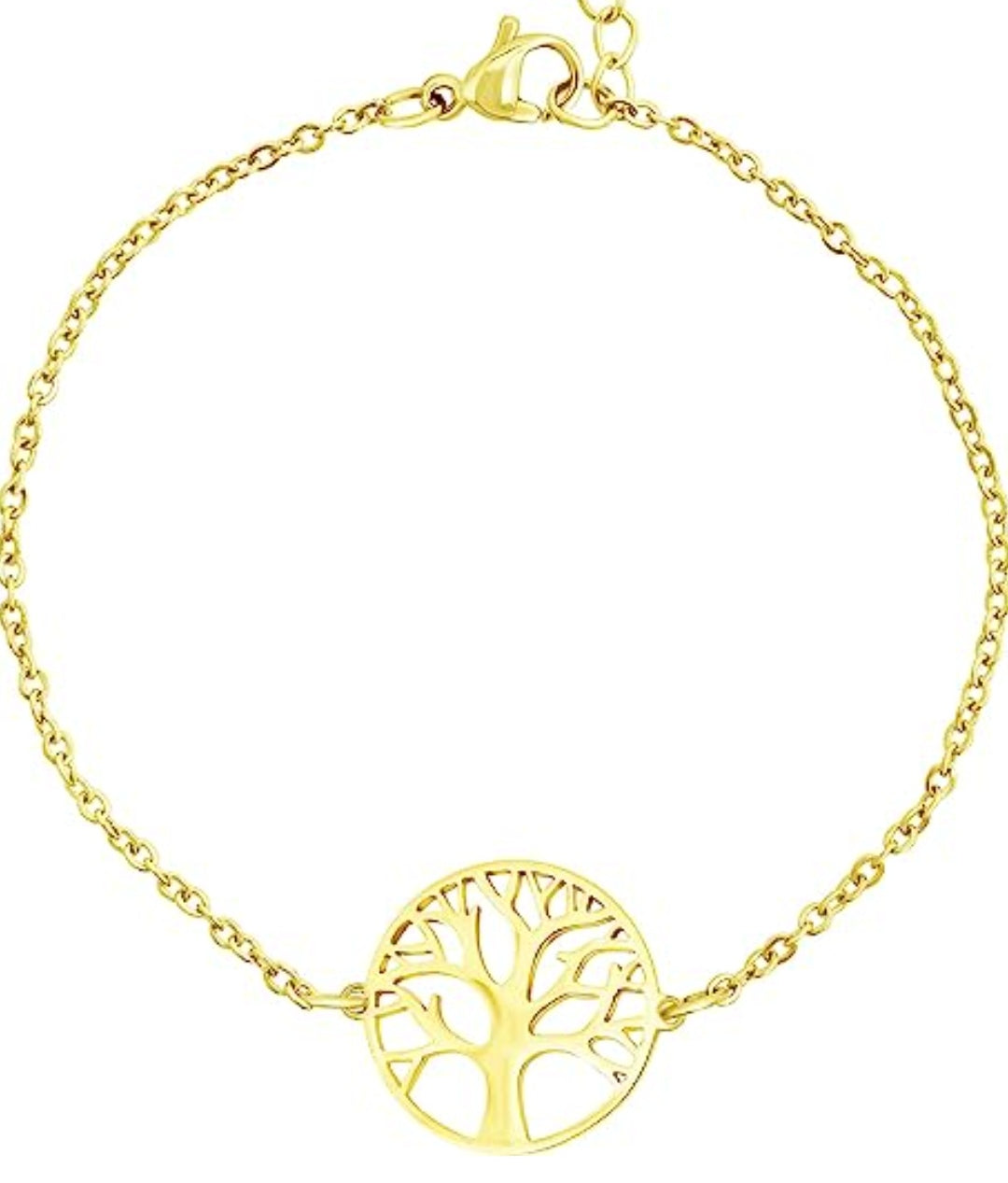 Armband Lebensbaum Edelstahl 15+5cm
