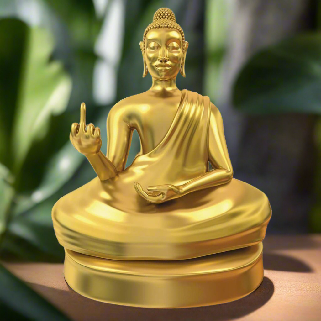 Deko Buddha gold, 12cm