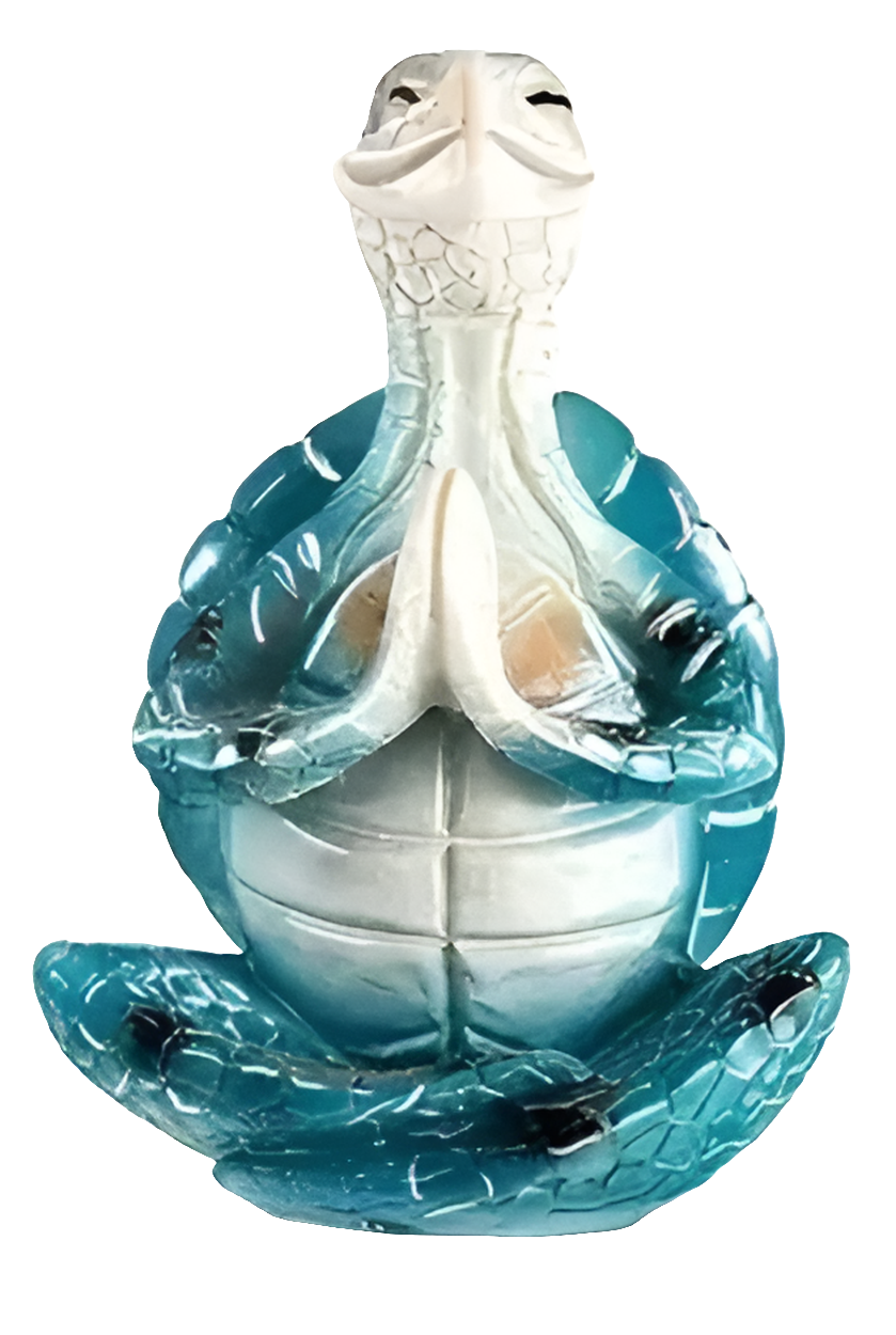 Deko Schildkröte, Yoga-Pose, Resin, 10x6cm