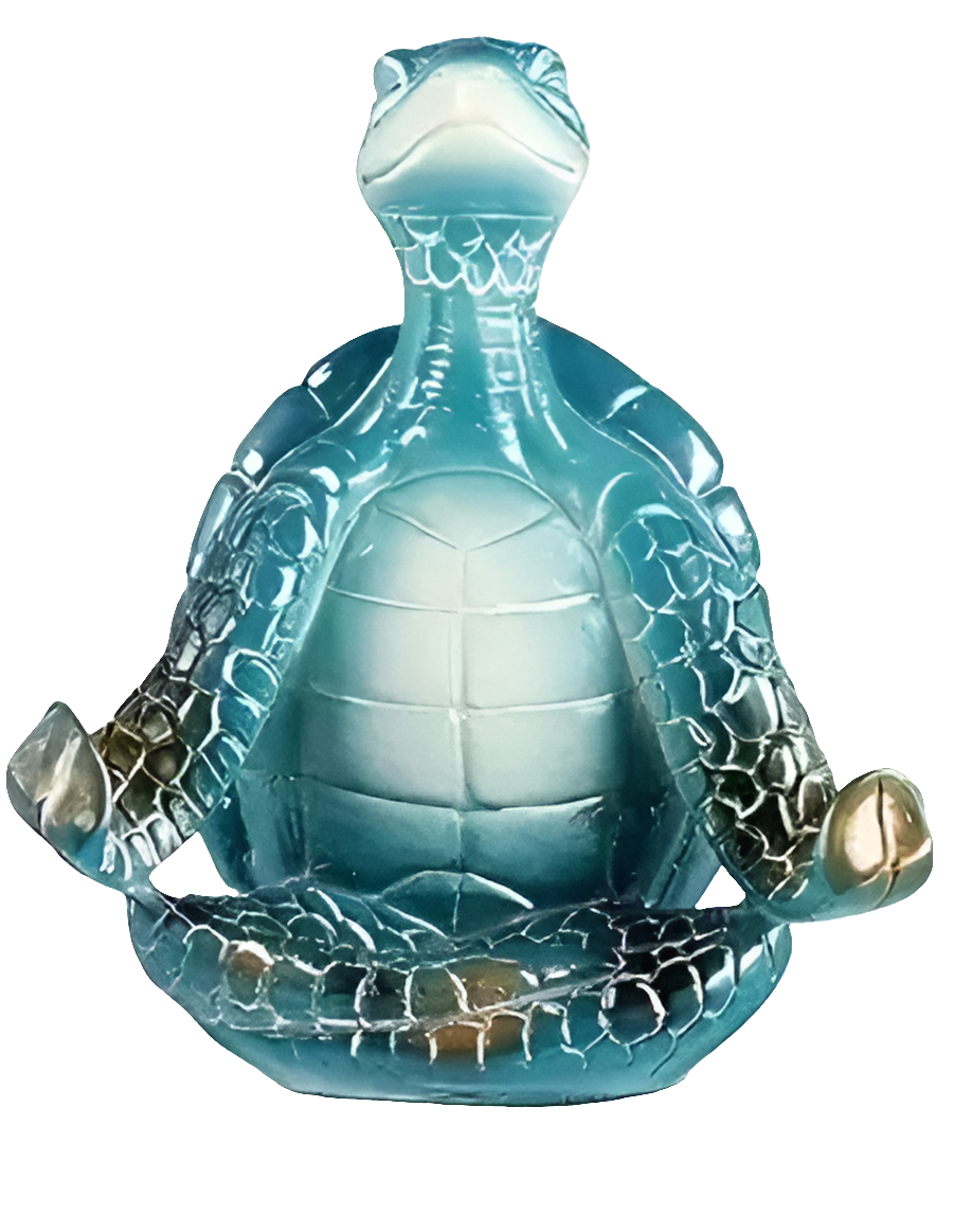 Deko Schildkröte, Yoga-Pose, Resin, 10x6cm