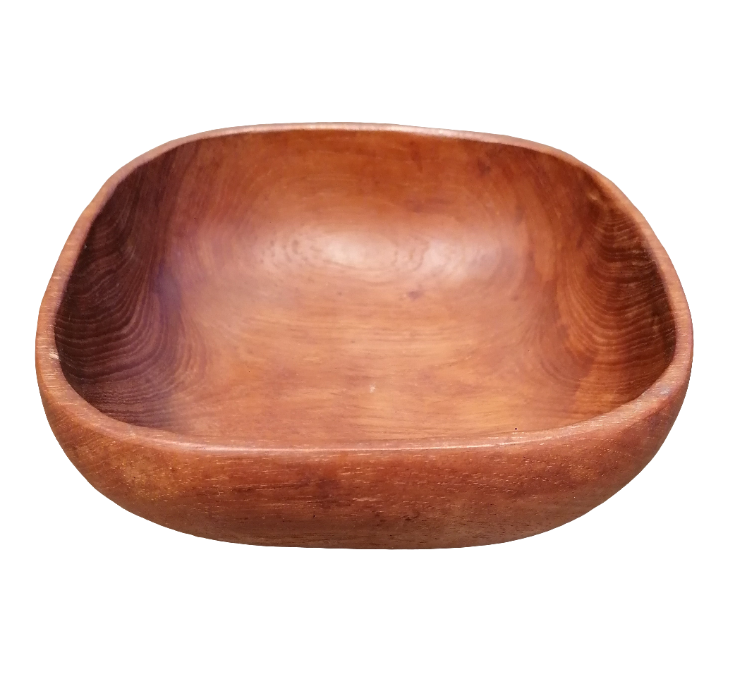 Schüssel Holz Mahagoni Durchmesser 20cm, Höhe 7cm