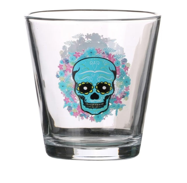 Trinkglas Totenkopf, 250ml, 9x13cm