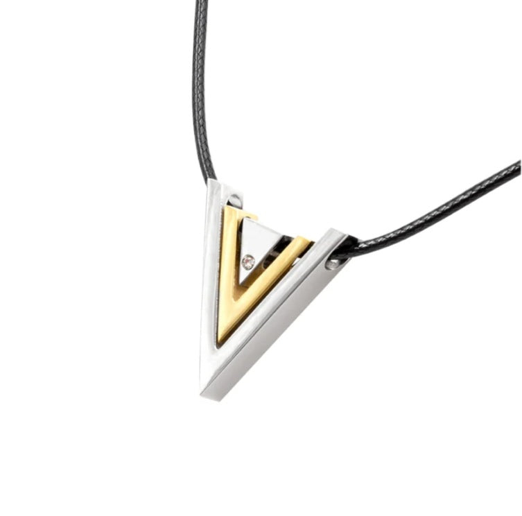 Halskette Magnet-Anhänger, Lederband