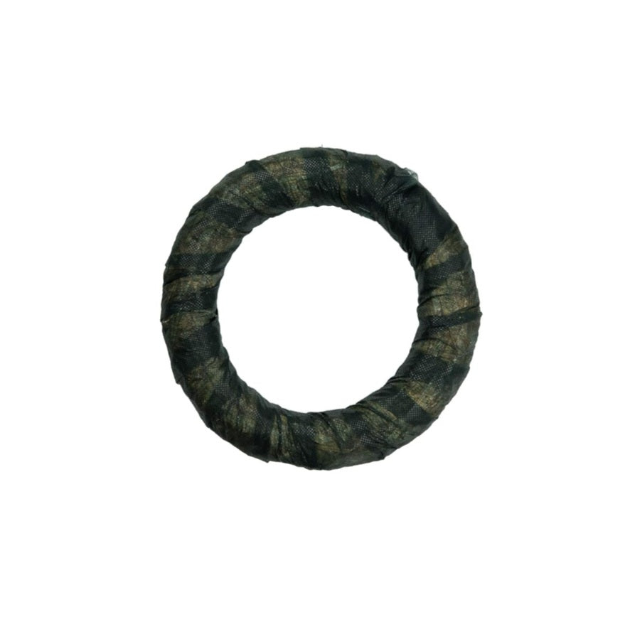 Strohkranz mit Vlies, Adventkranz, Türkranz, Kranz 3cm Stärke, 20cm Durchmesser