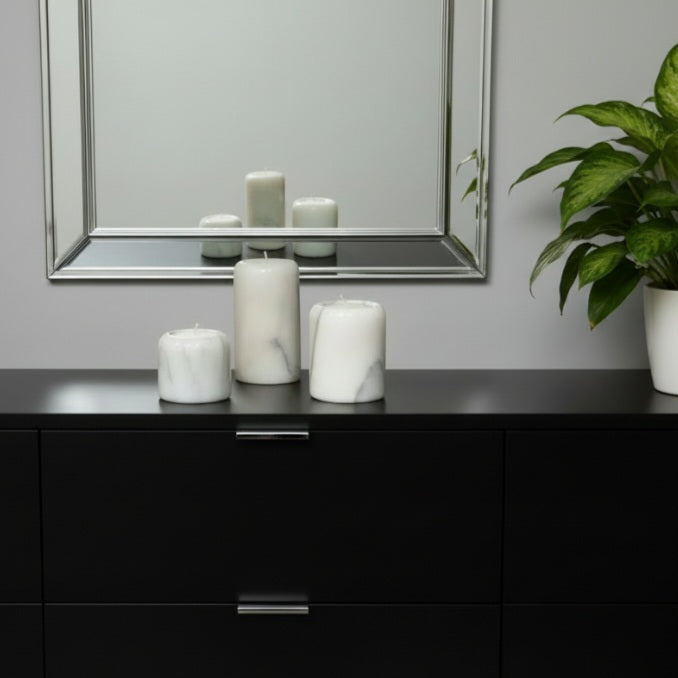 Teelichthalter Marmor-Set