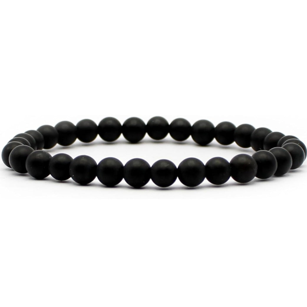 Armband Onyx, Kugeln 8mm