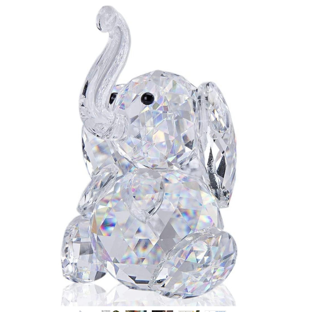 Glasfigur Elefant, 90x60x40mm