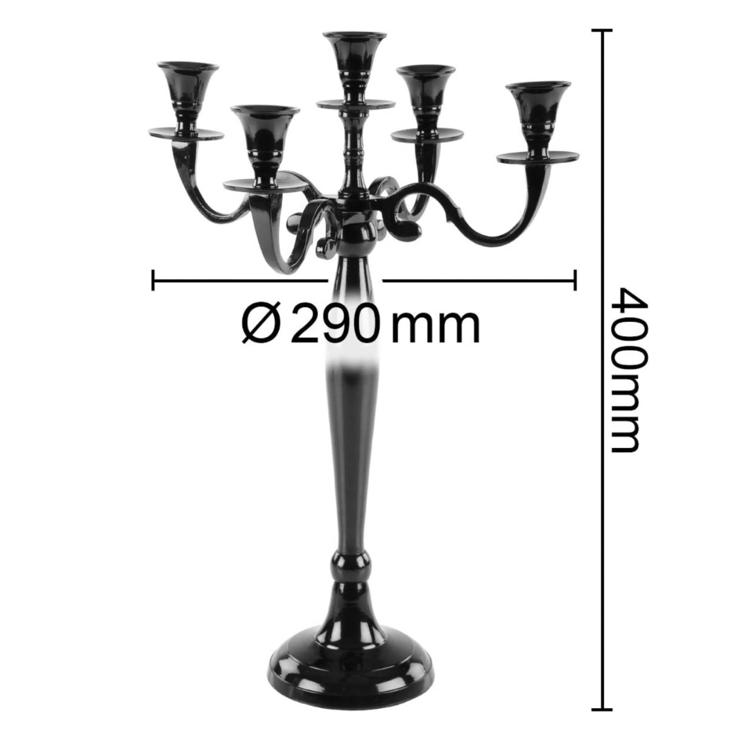 Kerzenständer 5flammig Vintage schwarz