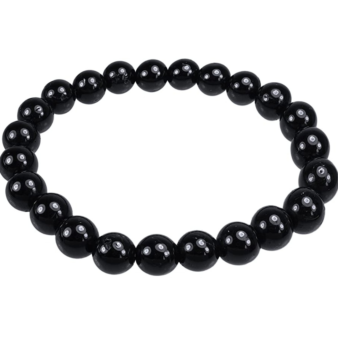 Armband Turmalin (Schörl) Kugeln 8mm