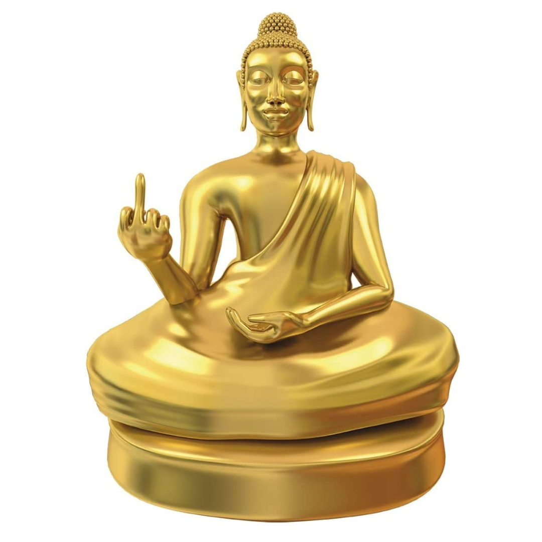 Deko Buddha gold, 12cm