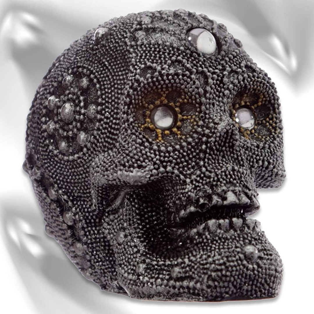 Deko Totenkopf anthrazit