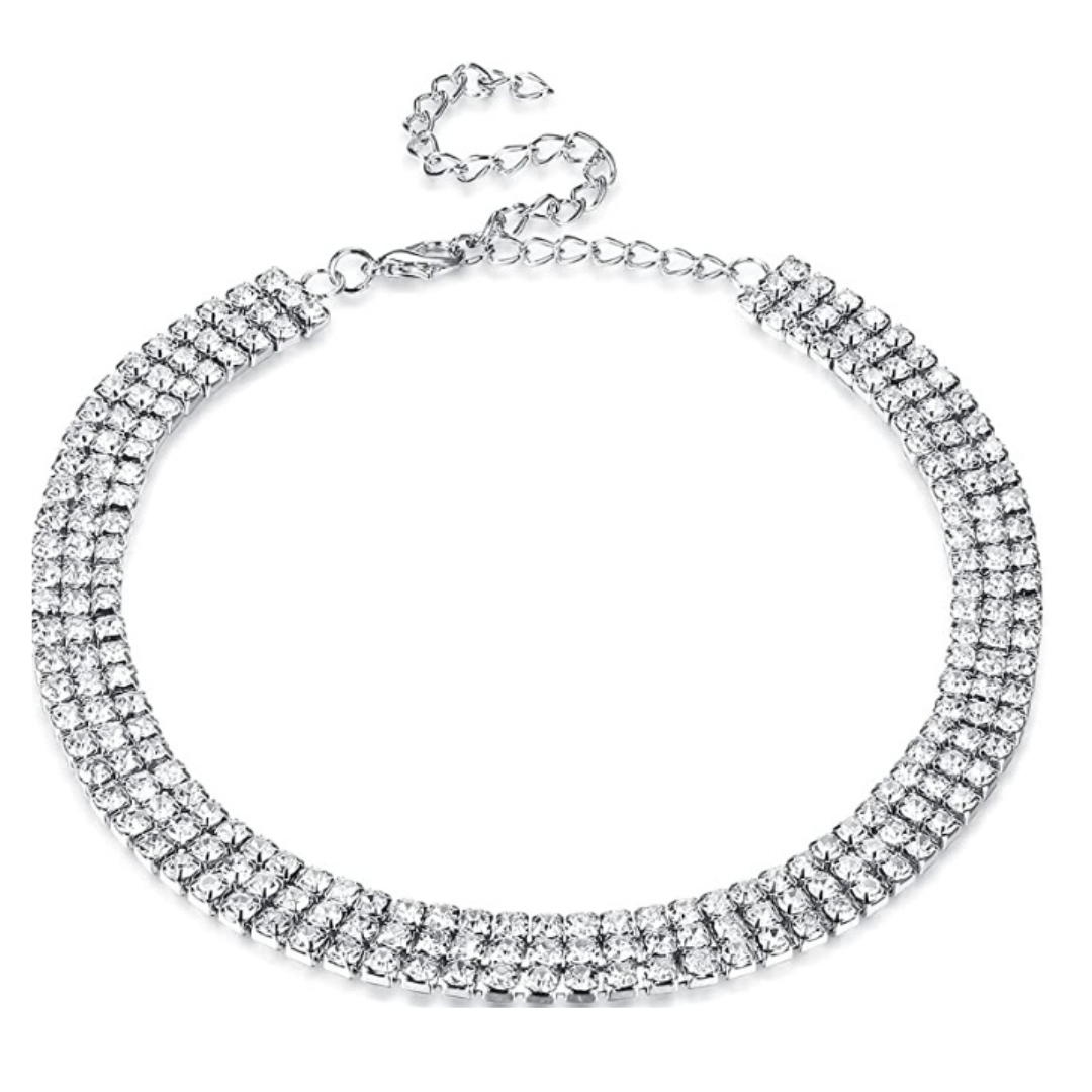 Halskette Strass Choker