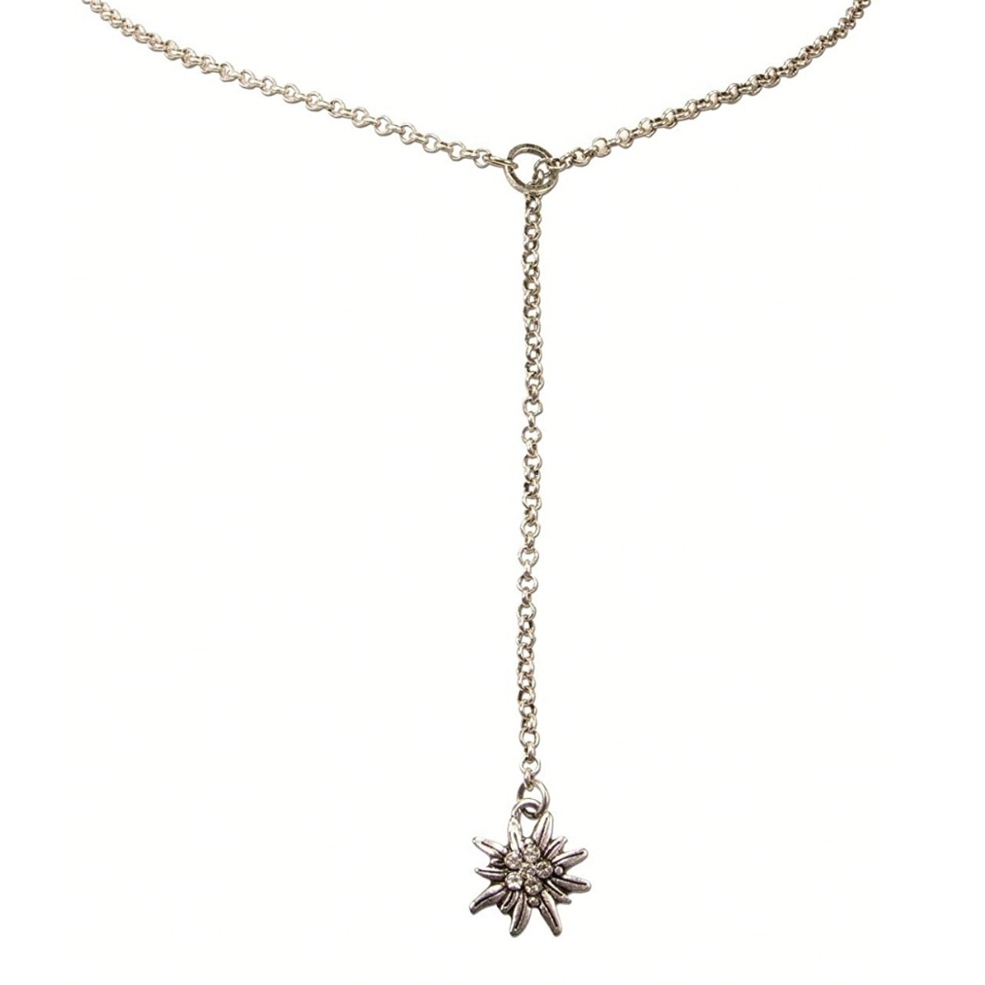 Halskette Edelweiß silber, Modeschmuck