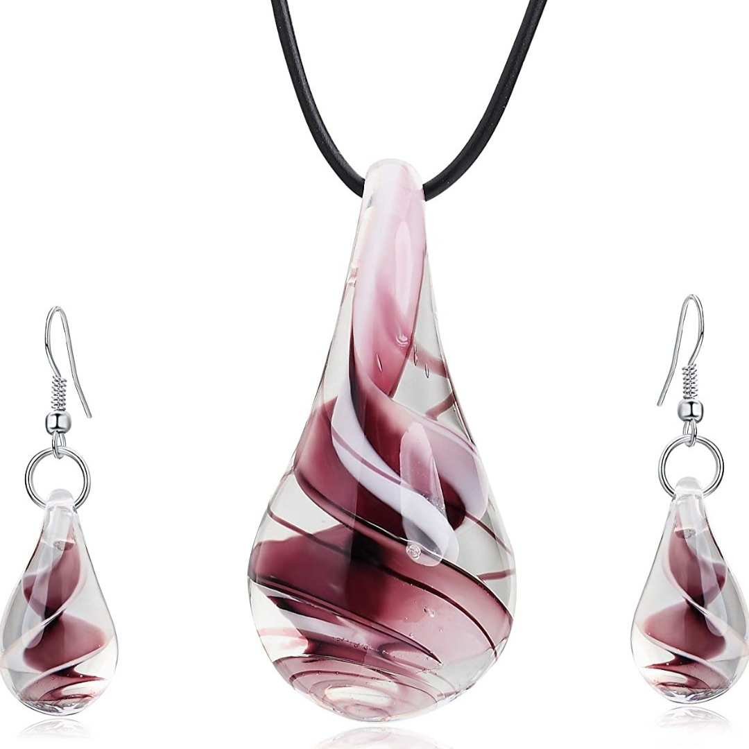 Schmuckset Murano lila