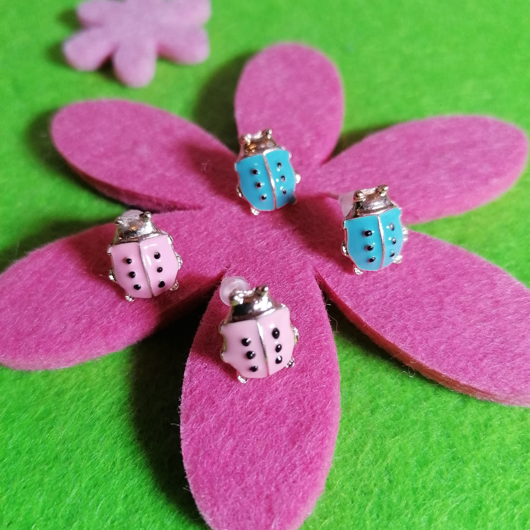 Kinderohrringe Marienkäfer Edelstahl