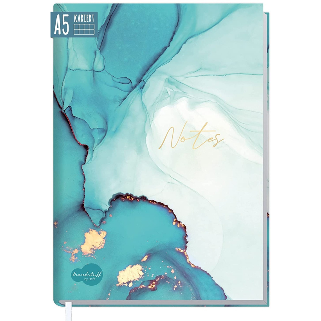 Notizbuch A5 kariert klimaneutral & nachhaltig