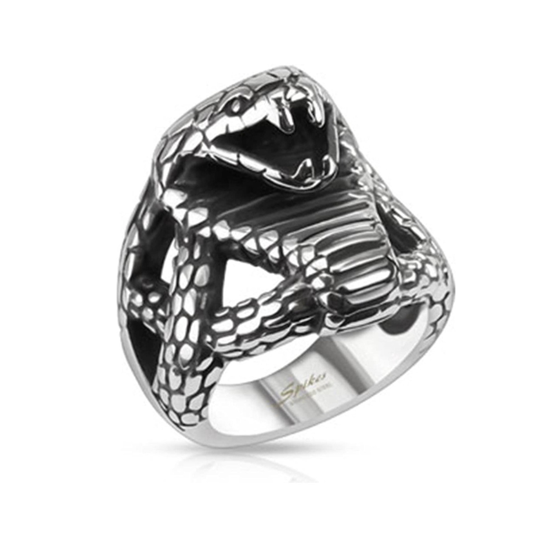 Ring Edelstahl Schlange