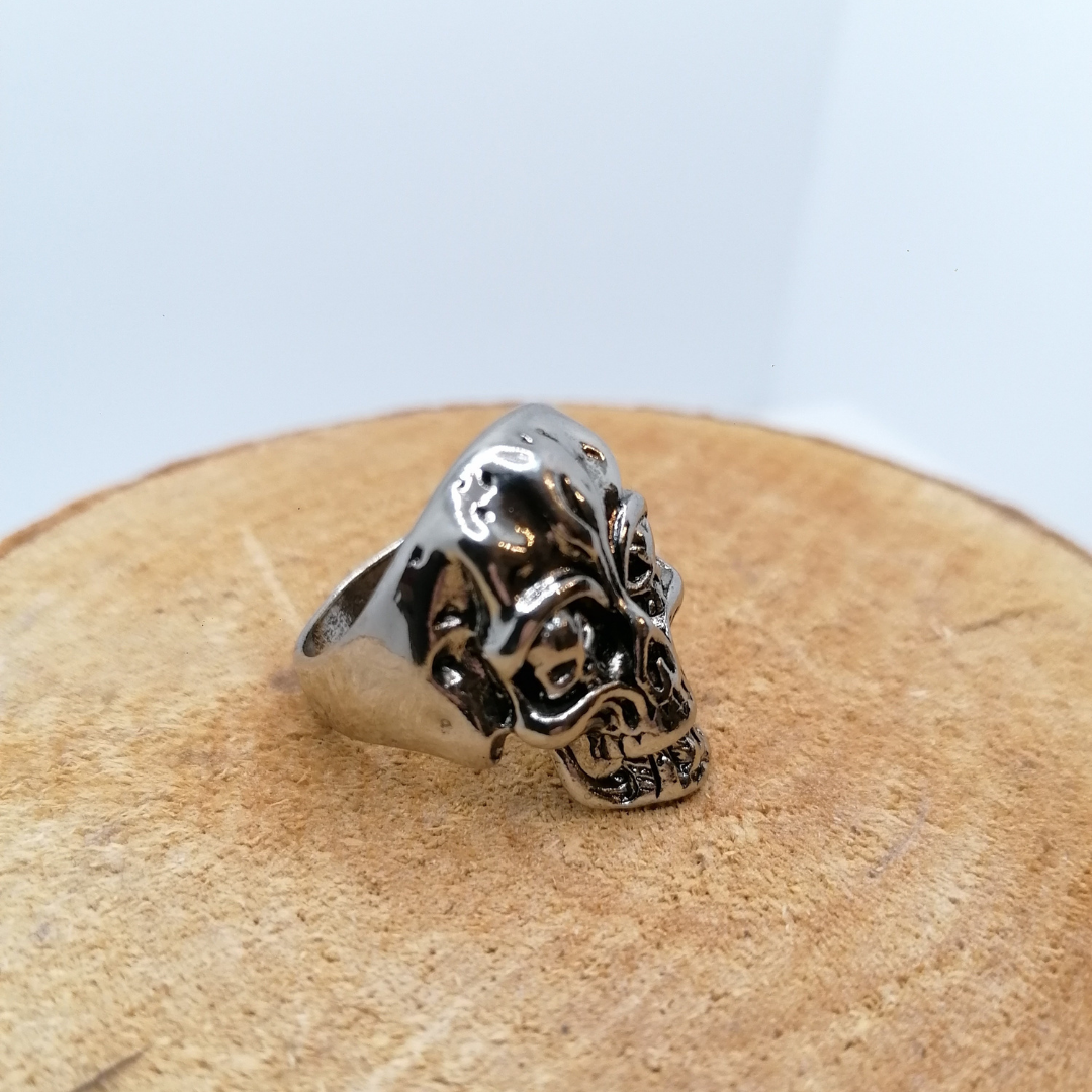 Ring Totenkopf Edelstahl