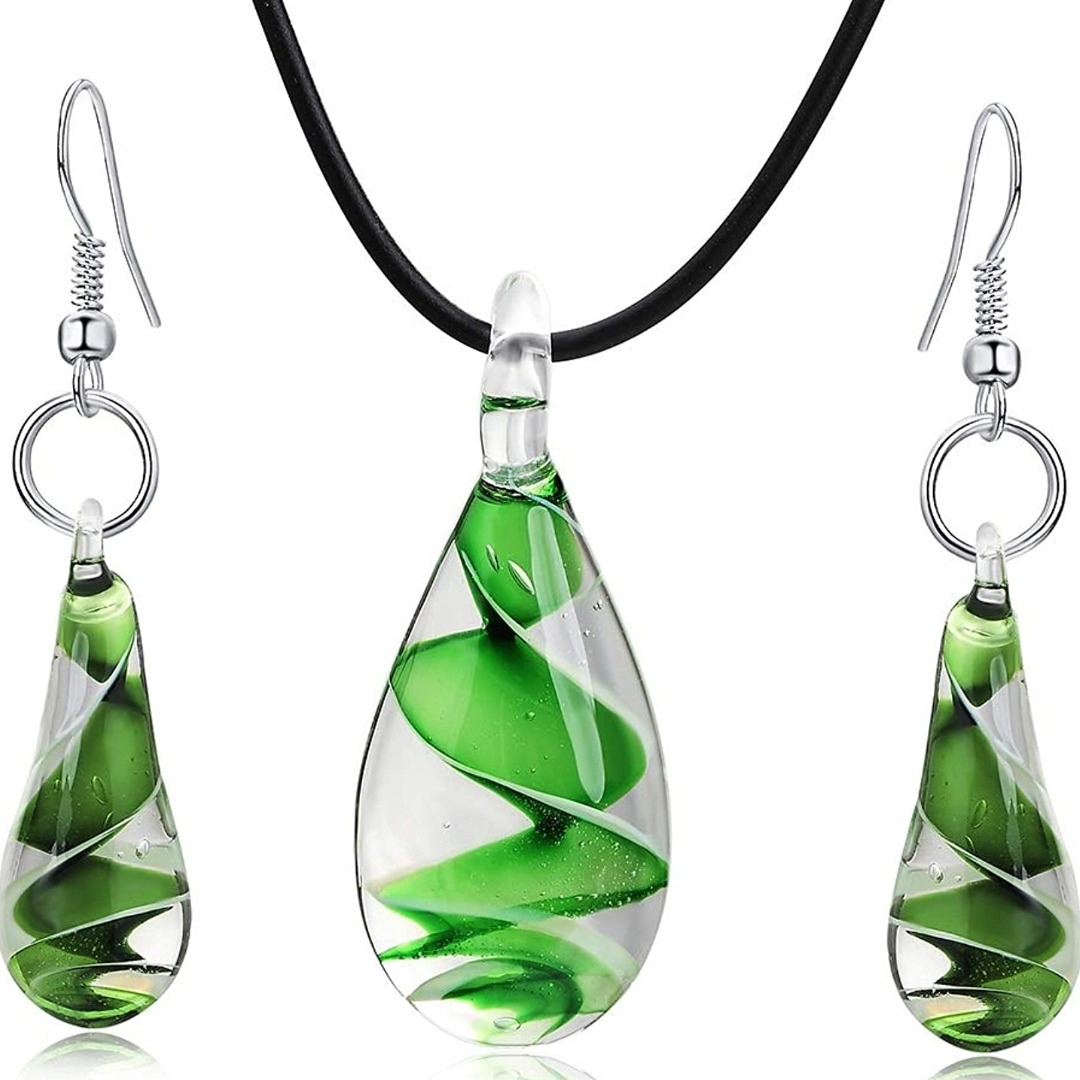 Schmuckset Murano grün