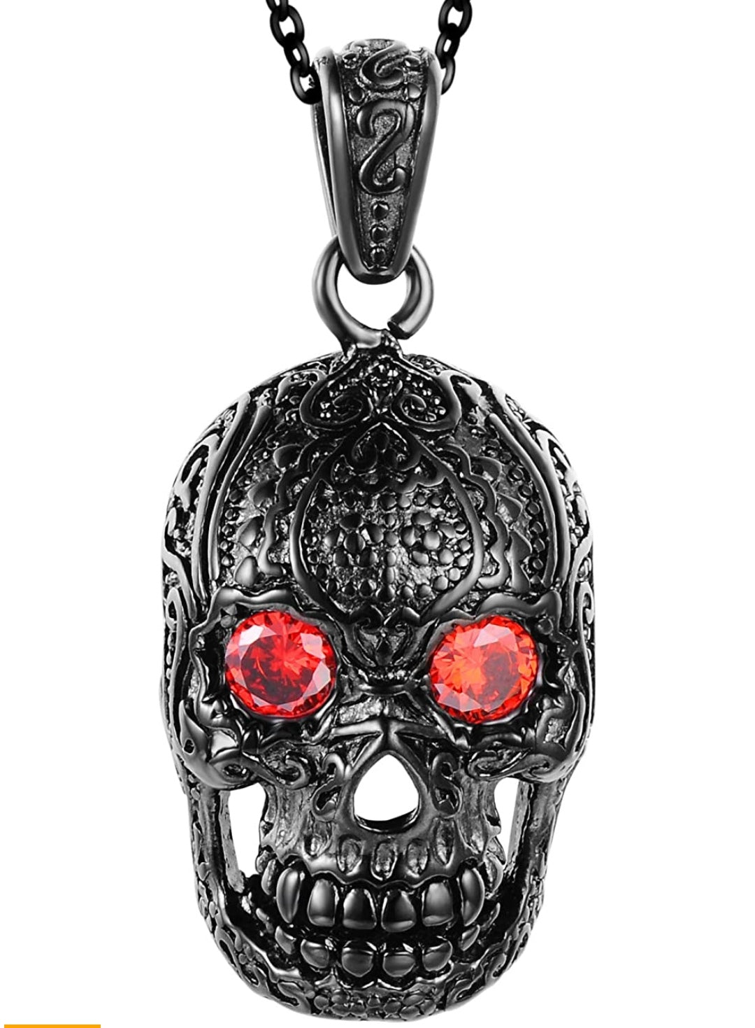 Halskette Totenkopf Edelstahl