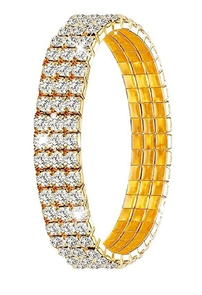 Armband Strass Modeschmuck gold