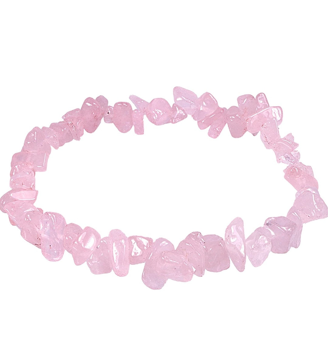 Armband Rosenquarz, Splitter