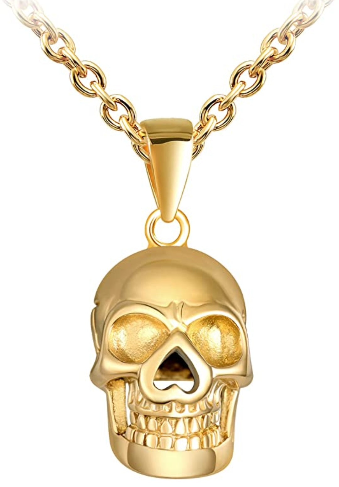 Halskette Totenkopf Edelstahl