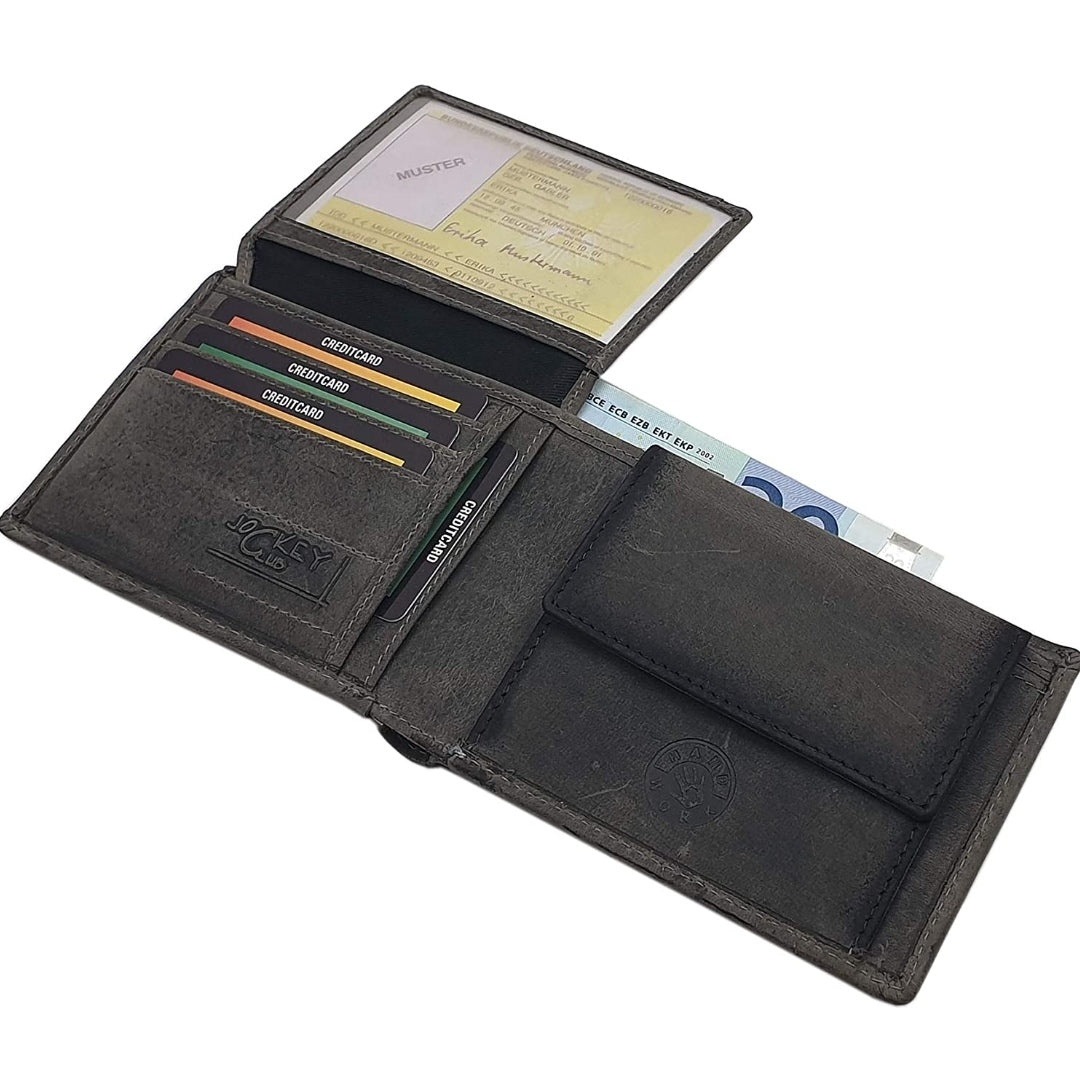Geldbörse Echt Leder RFID-Schutz
