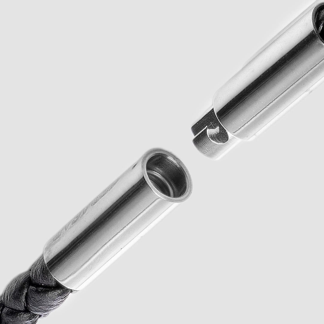 Halskette Flamme silber Lederkordelkette 50cm