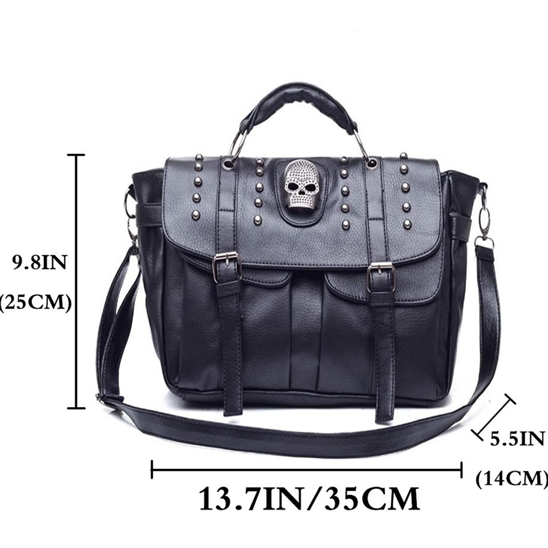 Tasche Totenkopf schwarz